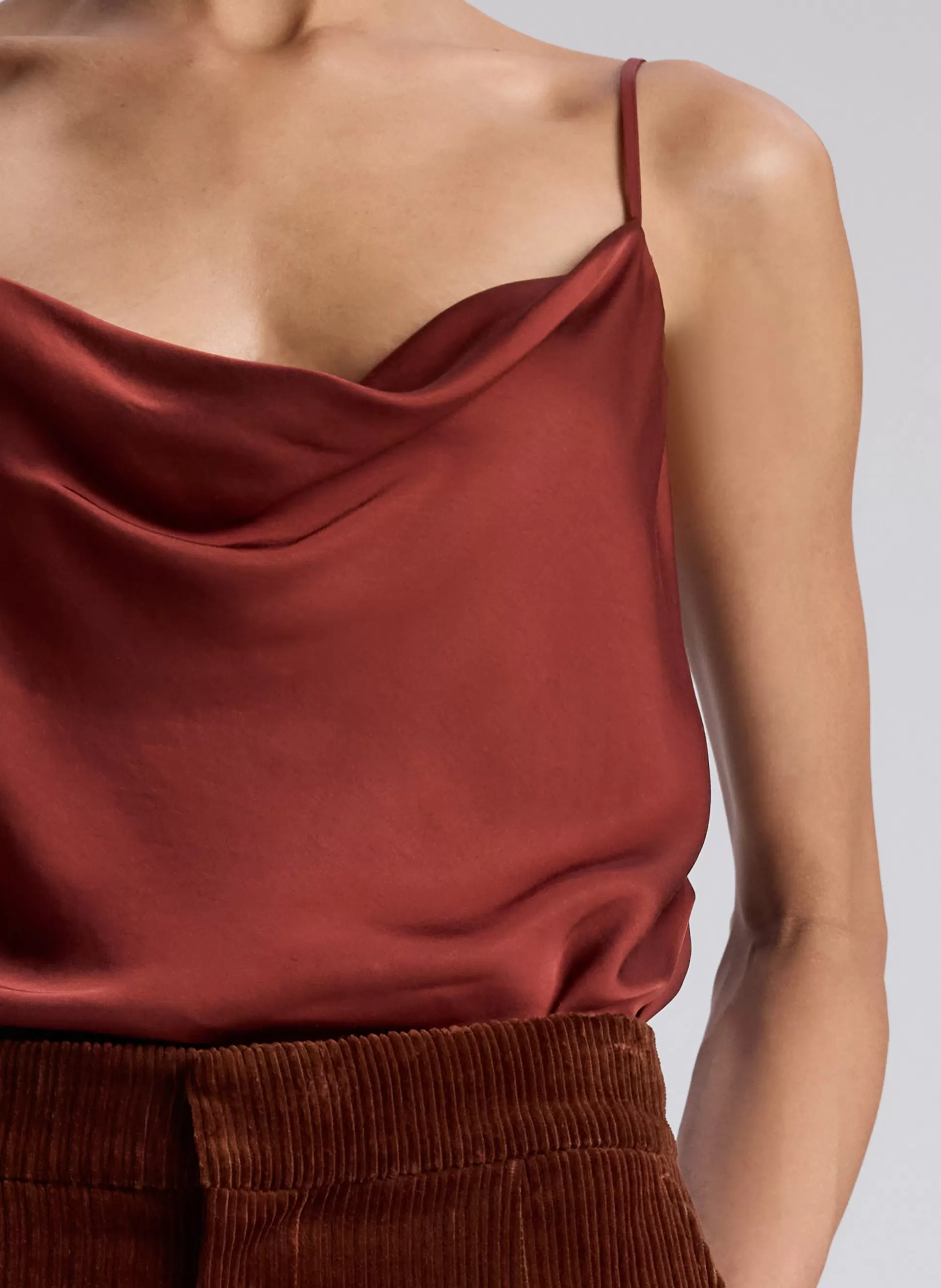 Tops | Tees & Tanks>A.L.C. Amber Satin Camisole Top Bosco