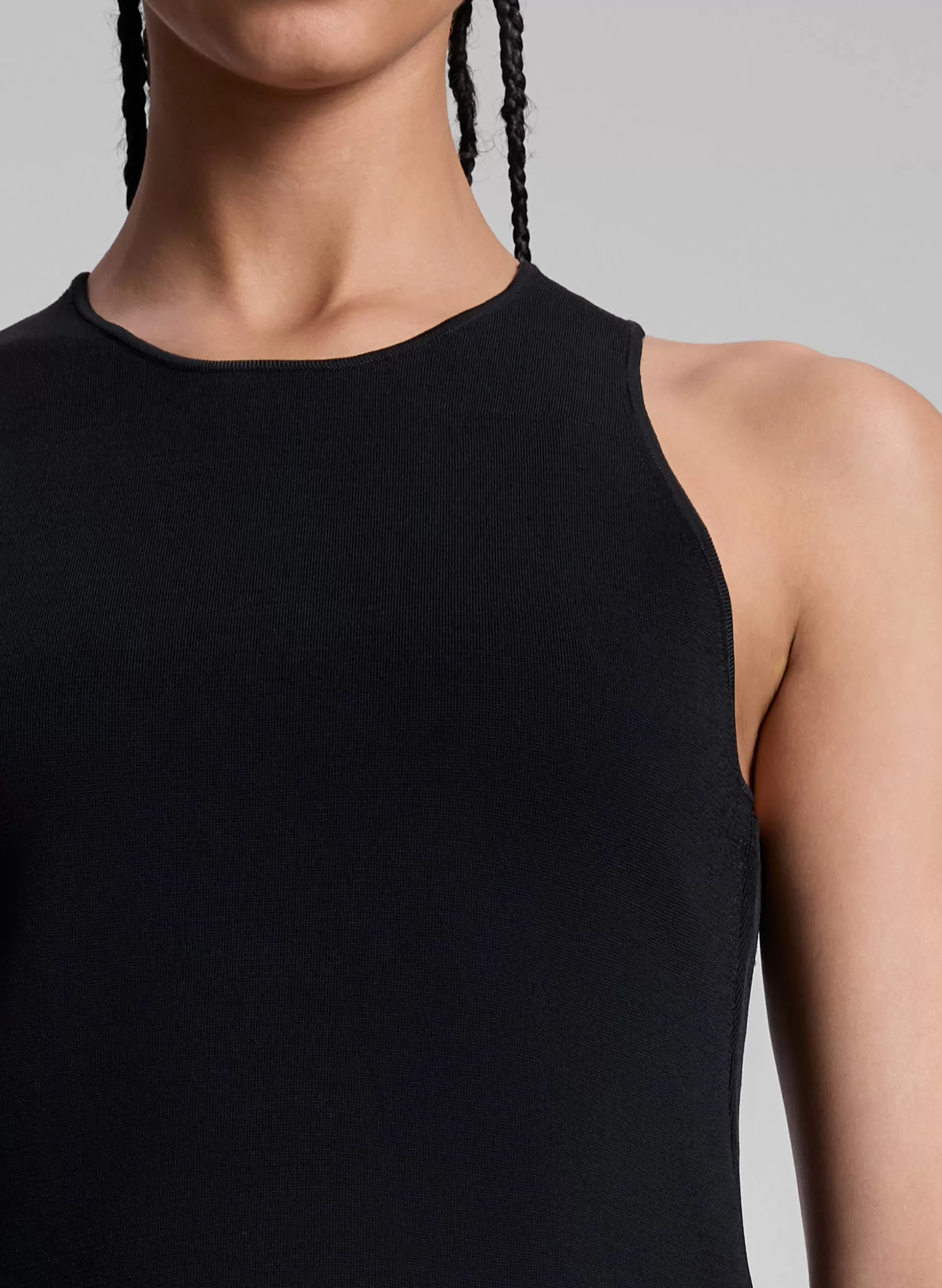 Knitwear | Tops>A.L.C. Belle Compact Knit Top Black