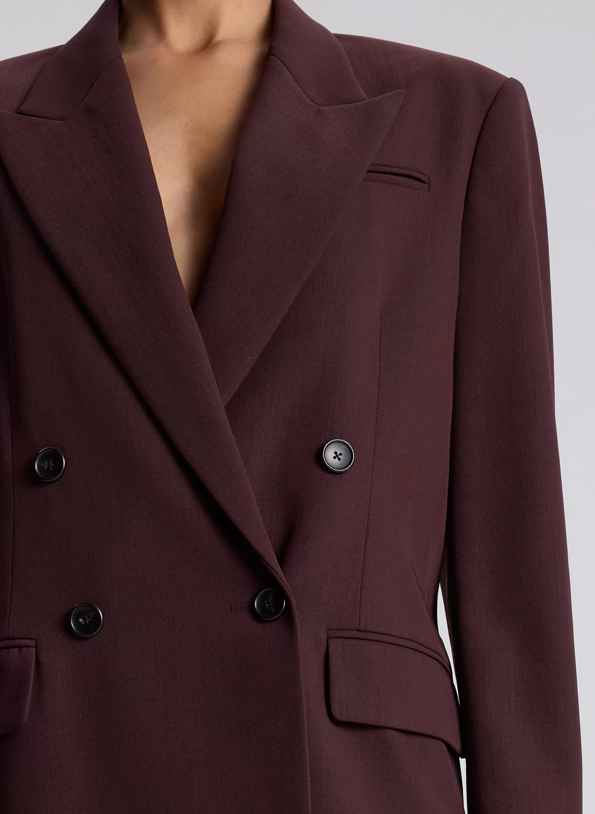 Jackets & Coats | Suits>A.L.C. Calla Oversized Tailored Jacket Chocolate Plum