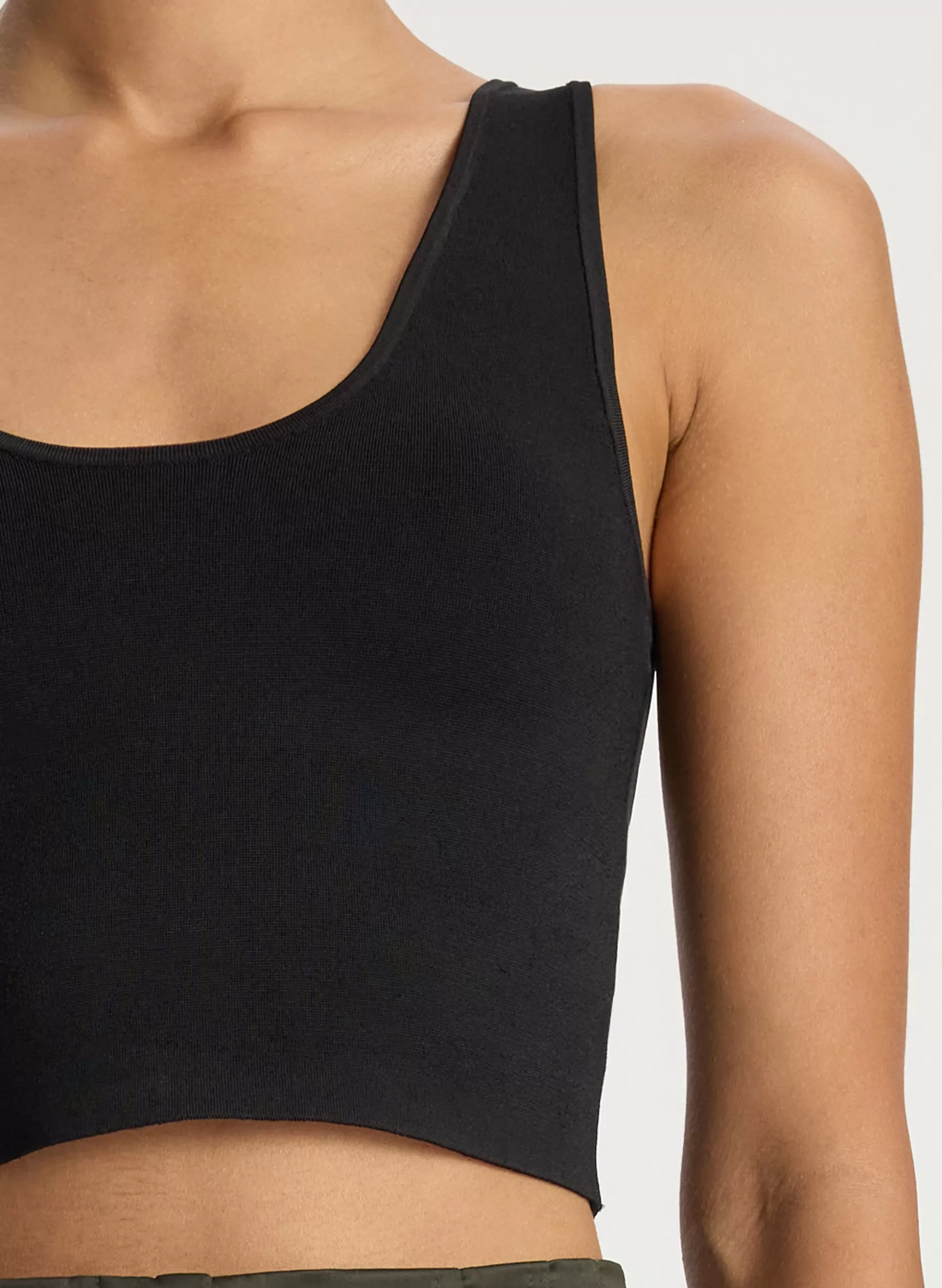 Tops | Tees & Tanks>A.L.C. Cleo Compact Knit Top Black