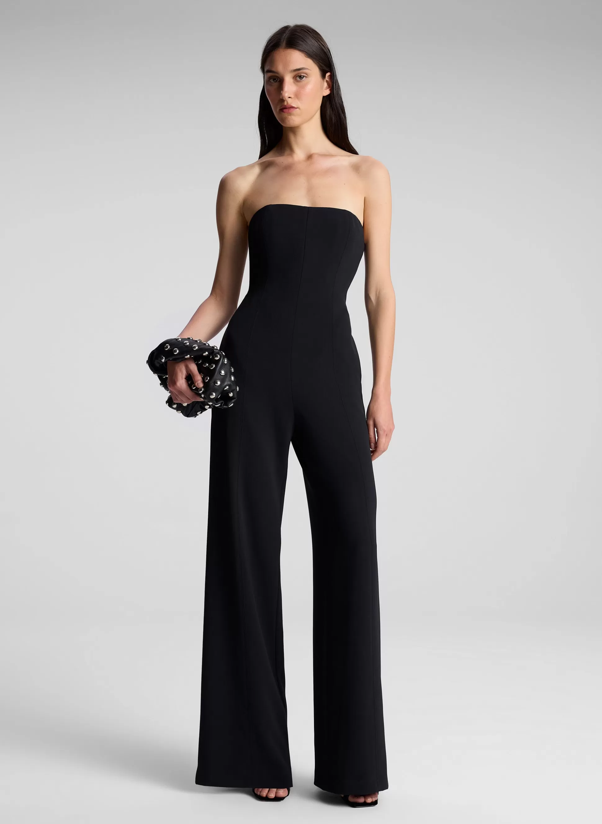 Bottoms | Jumpsuits>A.L.C. Eden Strapless Jumpsuit Black