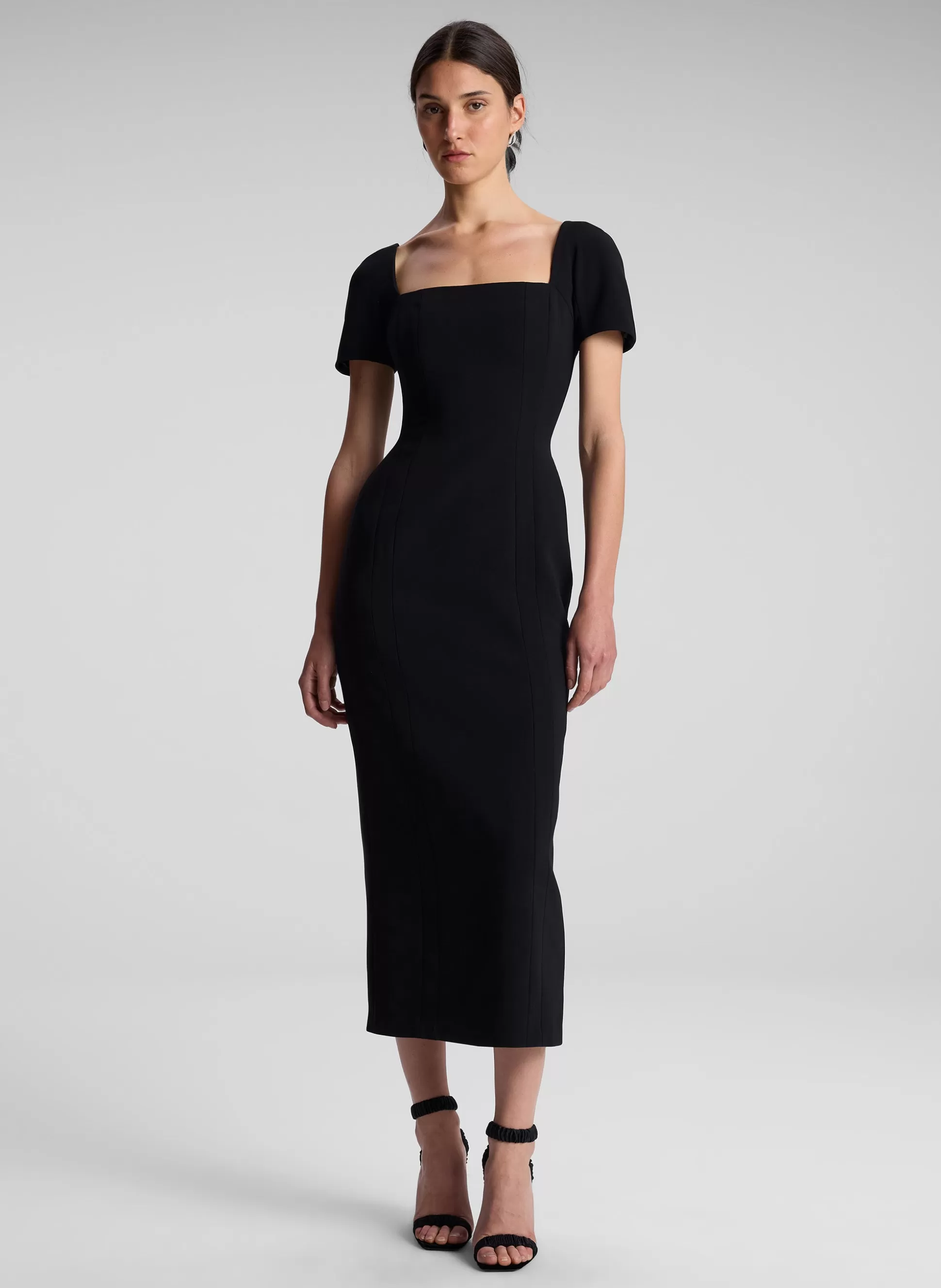 Dresses>A.L.C. Elvie Midi Dress Black