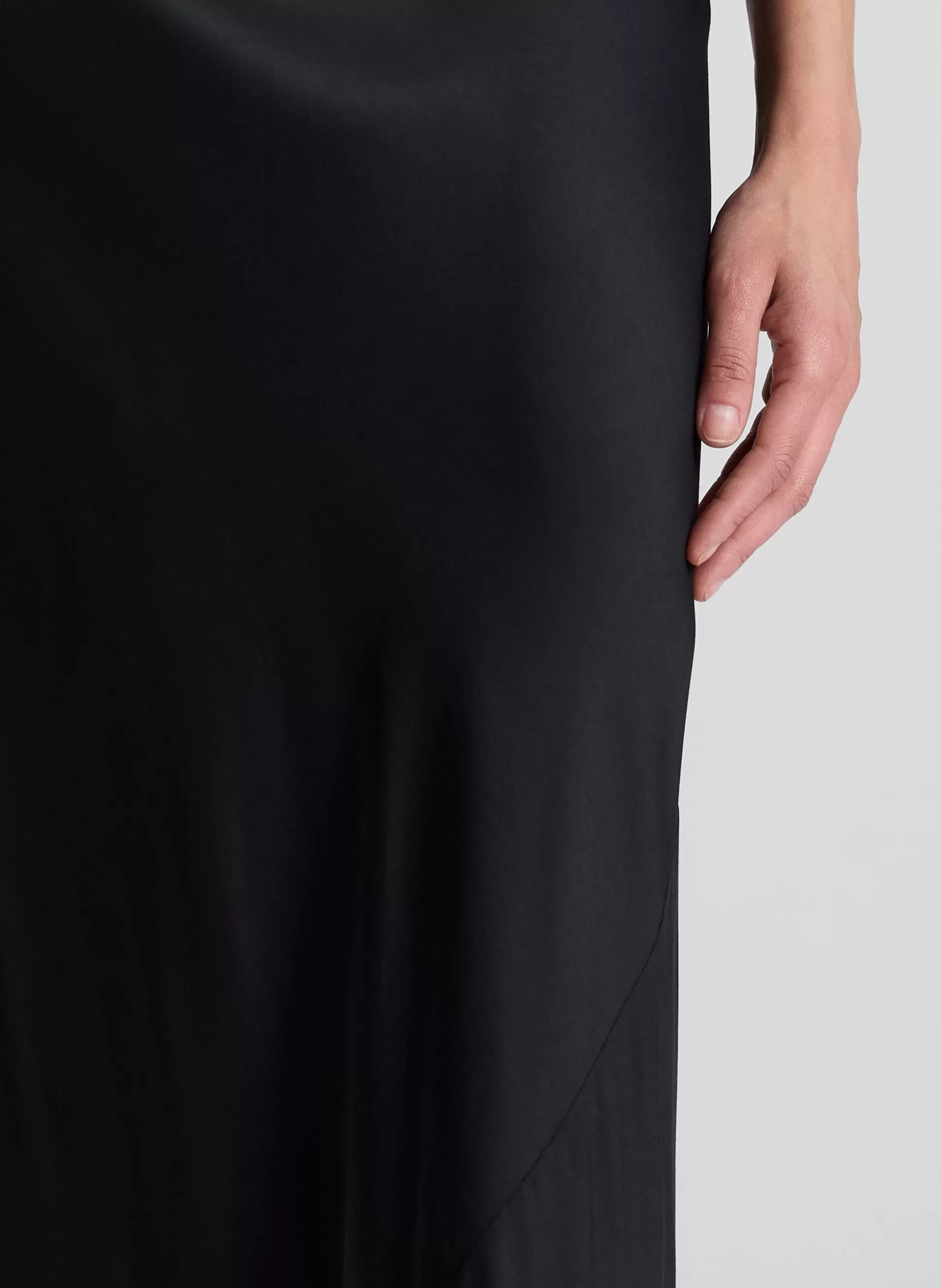 Bottoms | Skirts>A.L.C. Greta Satin Maxi Skirt Black