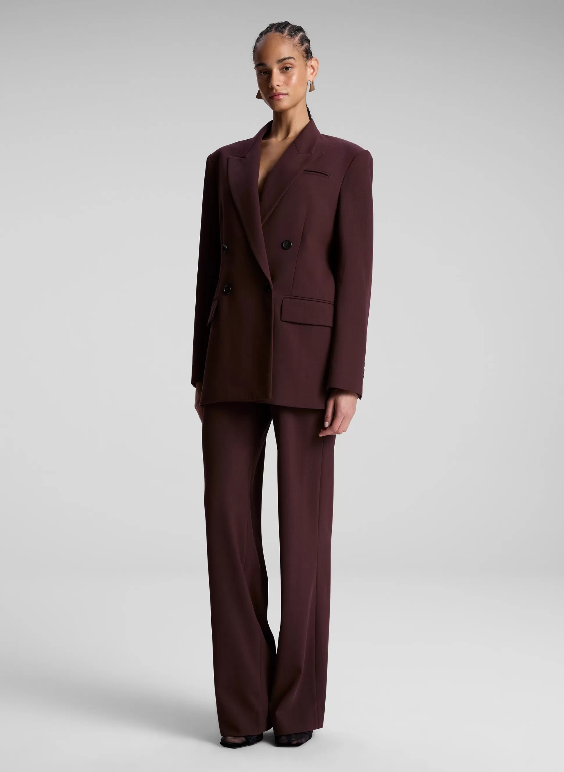 Bottoms | Suits>A.L.C. Hirsh Pant Chocolate Plum