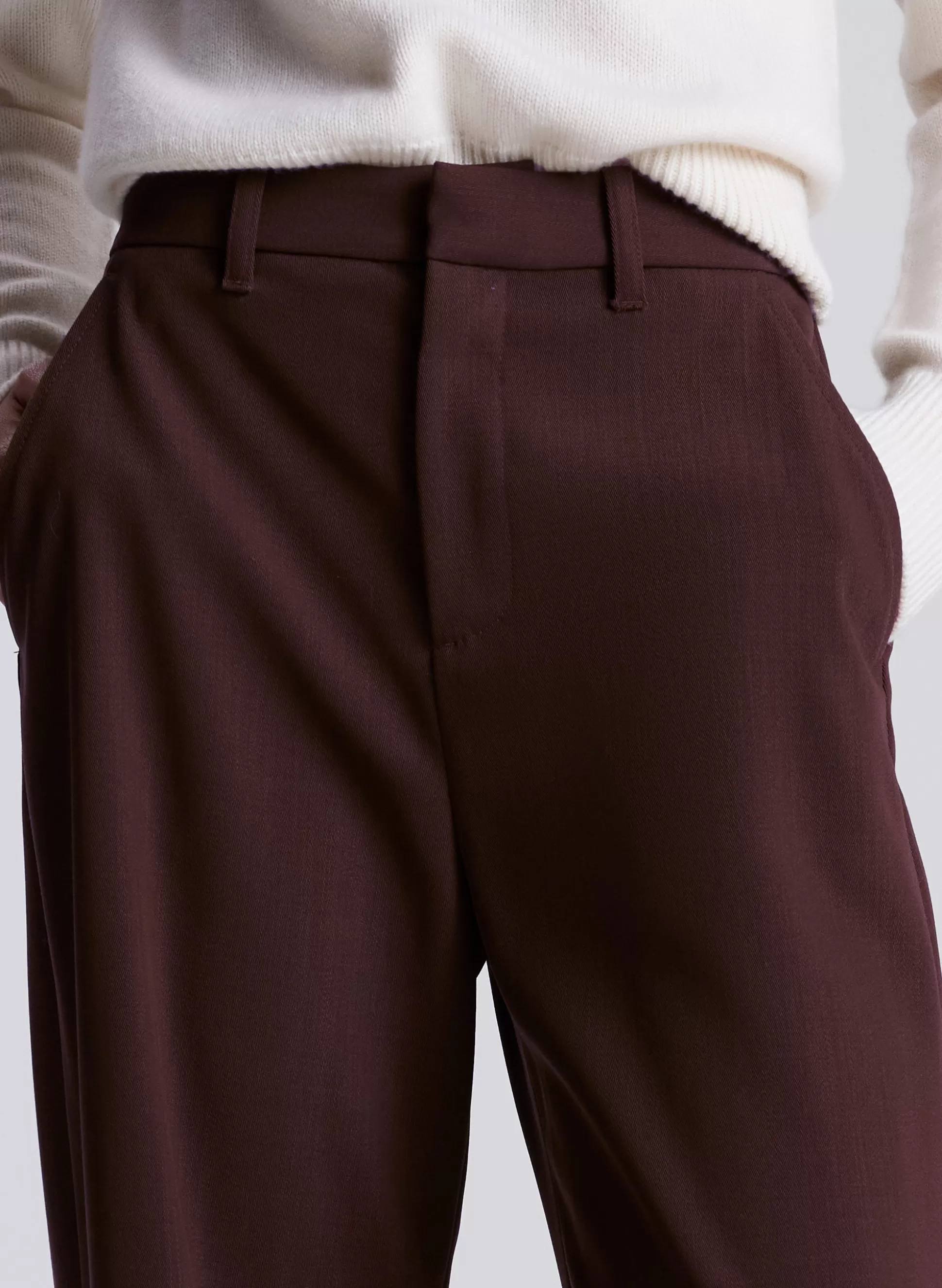 Bottoms | Suits>A.L.C. Hirsh Pant Chocolate Plum