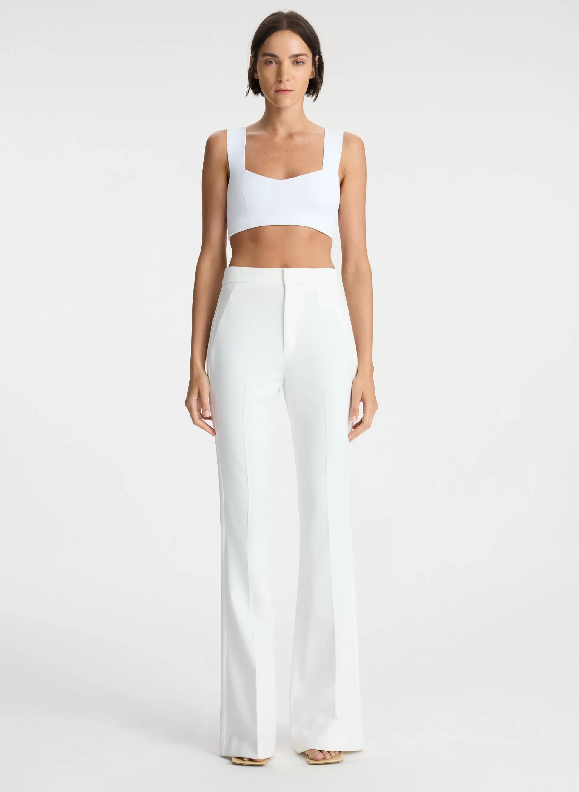 Tops | Tees & Tanks>A.L.C. Jordana Compact Knit Bra White