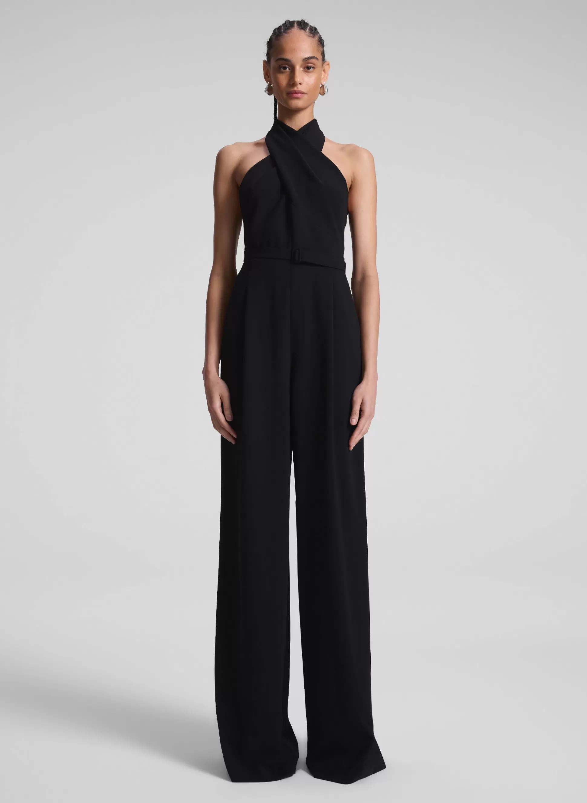 Bottoms | Jumpsuits>A.L.C. Murphy II Wide Leg Jumpsuit Black