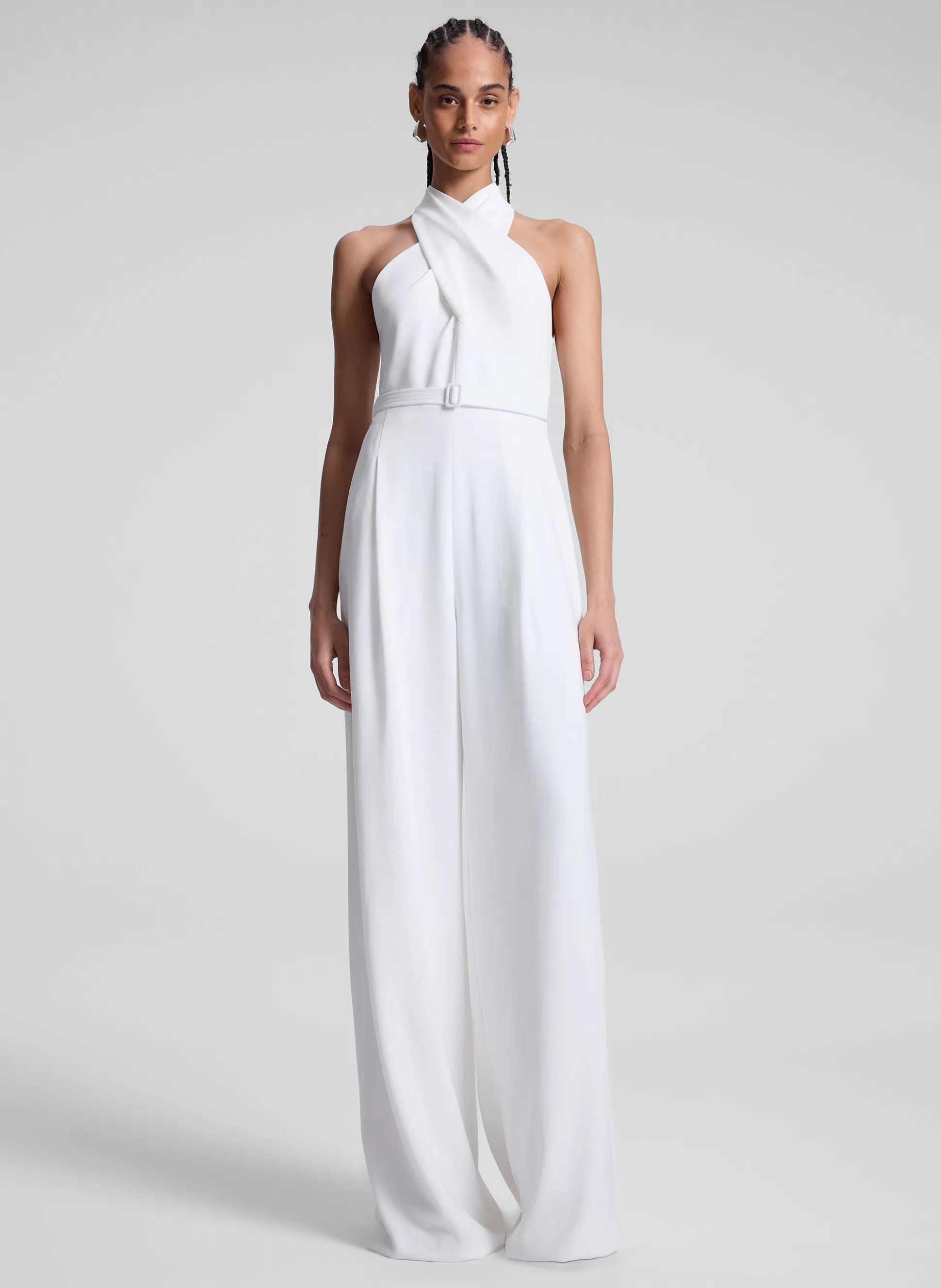 Bottoms | Jumpsuits>A.L.C. Murphy II Wide Leg Jumpsuit White