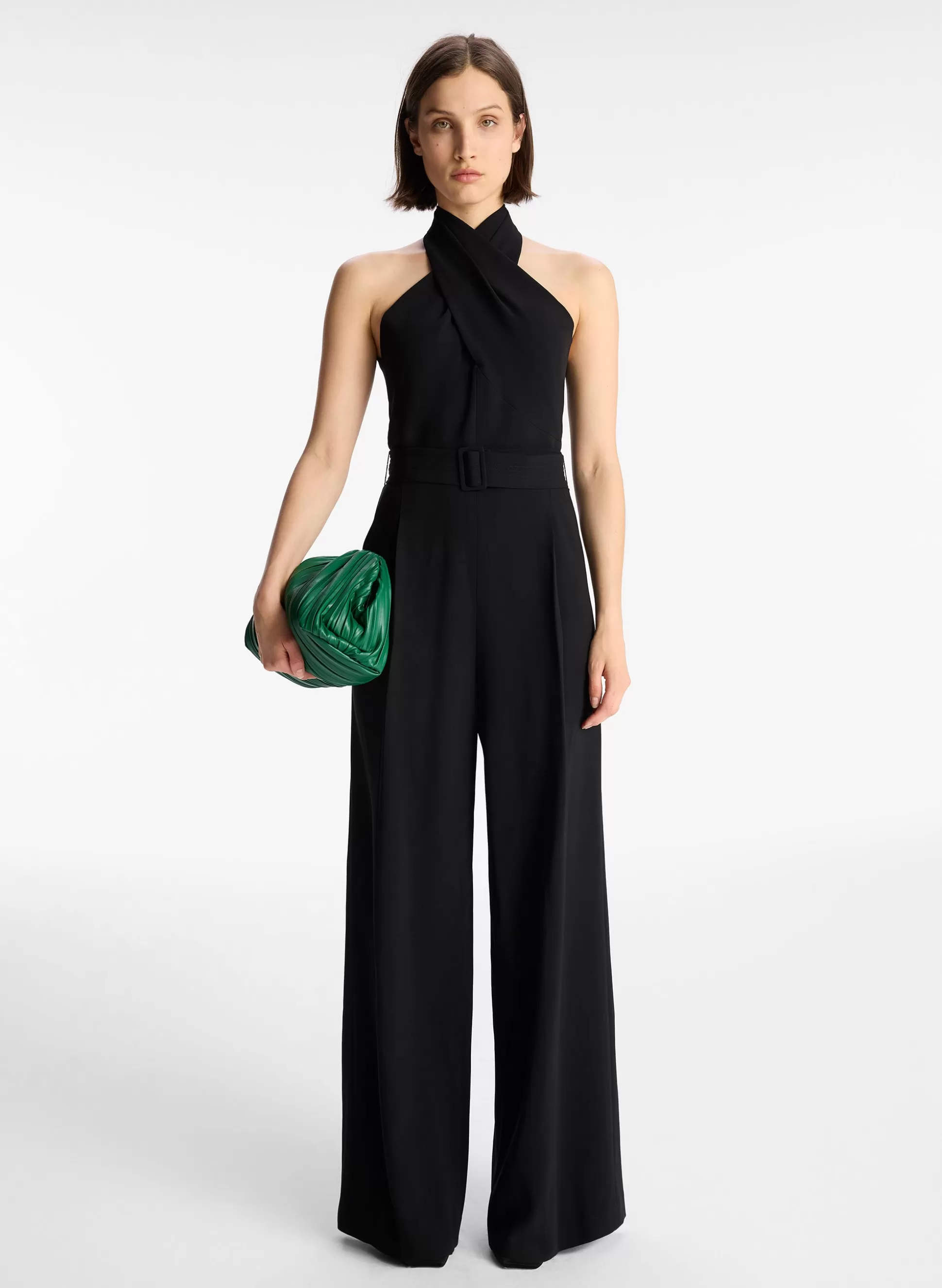 Bottoms | Jumpsuits>A.L.C. Murphy Wide-Leg Jumpsuit Black