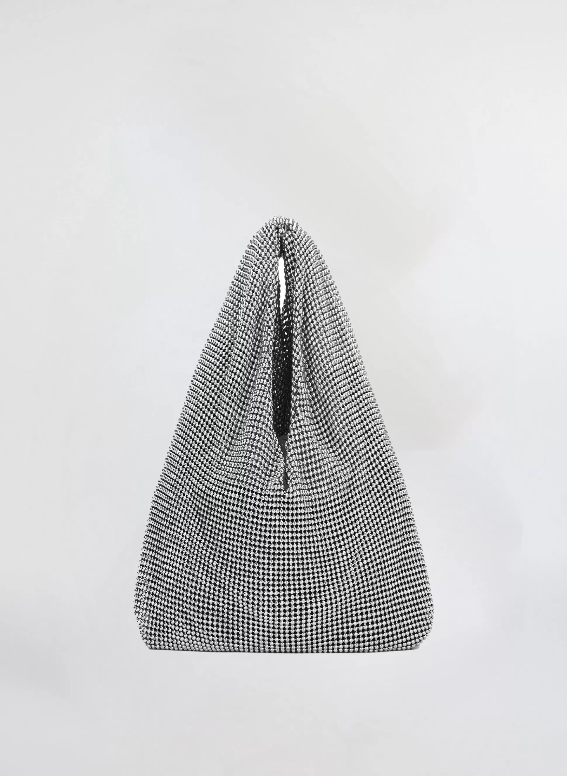 Accessories | Handbags>A.L.C. Paige Metal Chain Mesh Bag Silver