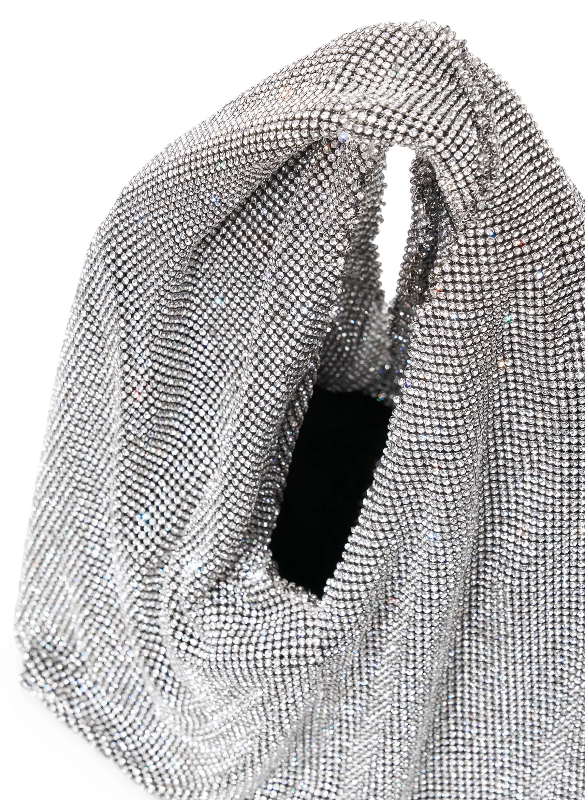 Accessories | Handbags>A.L.C. Paige Rhinestone Chain Mesh Bag Silver