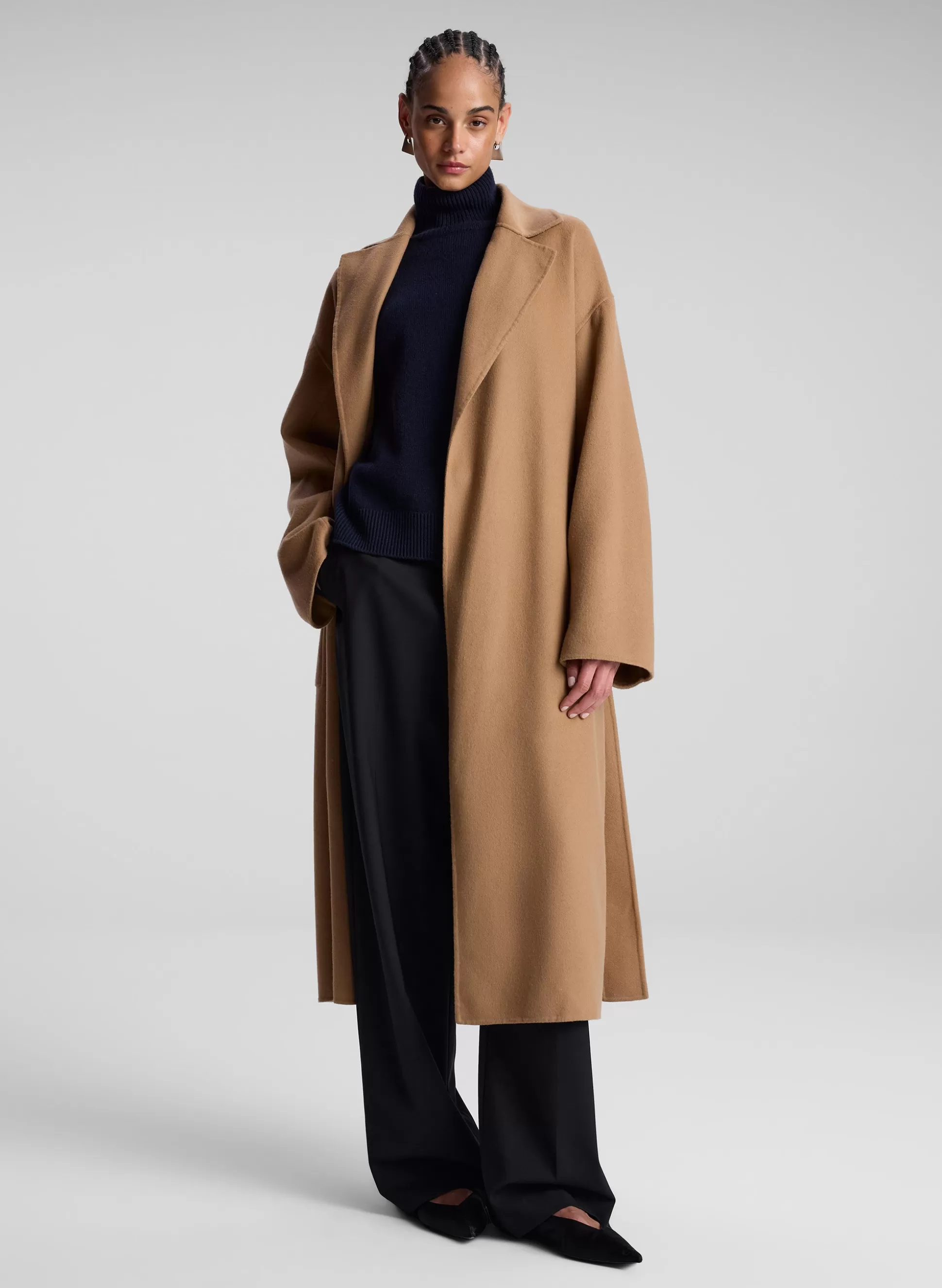 Jackets & Coats>A.L.C. Peter Wool Cashmere Coat Camel