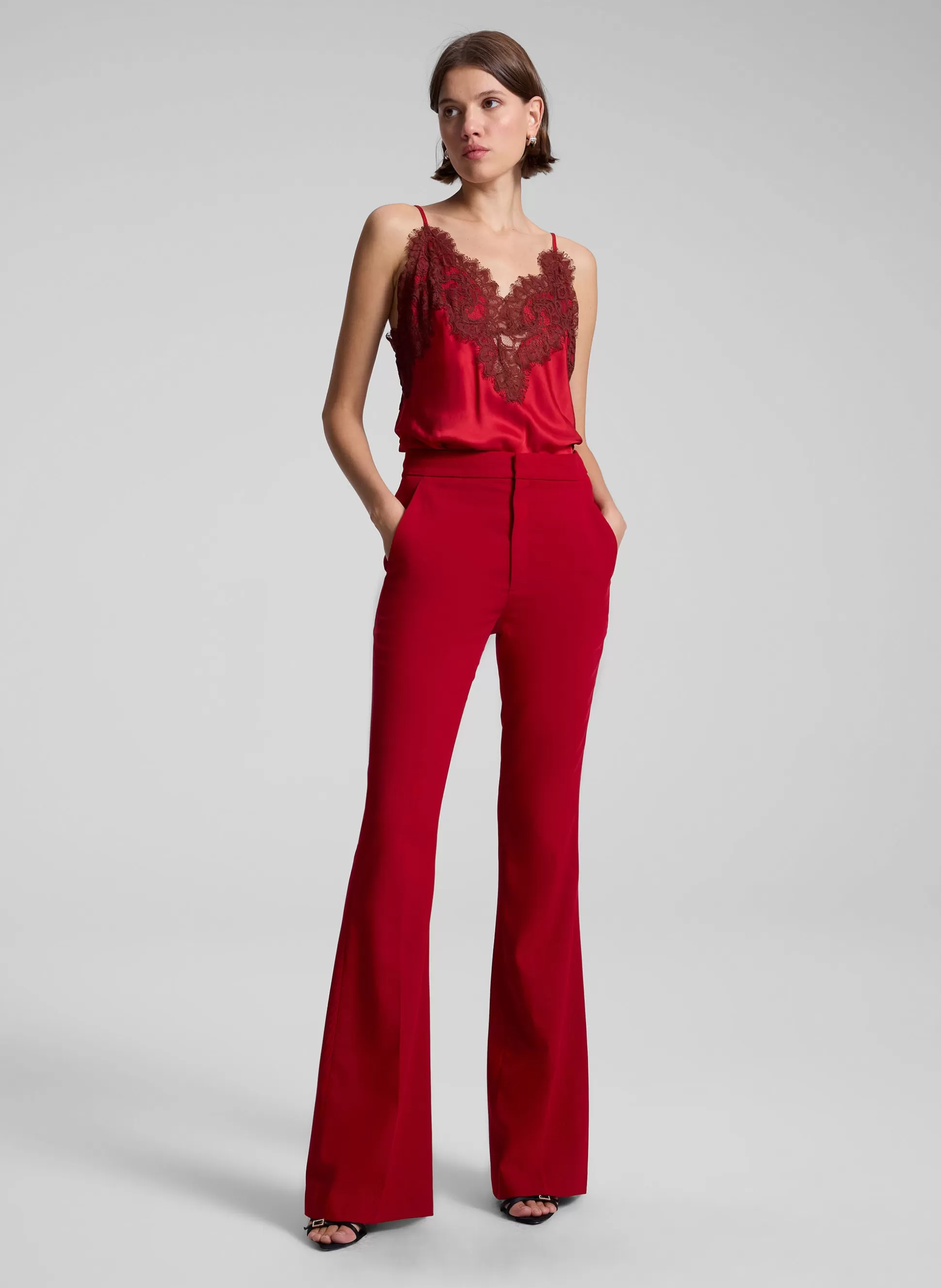 Bottoms | Suits>A.L.C. Sophie II Tailored Pant Really Red