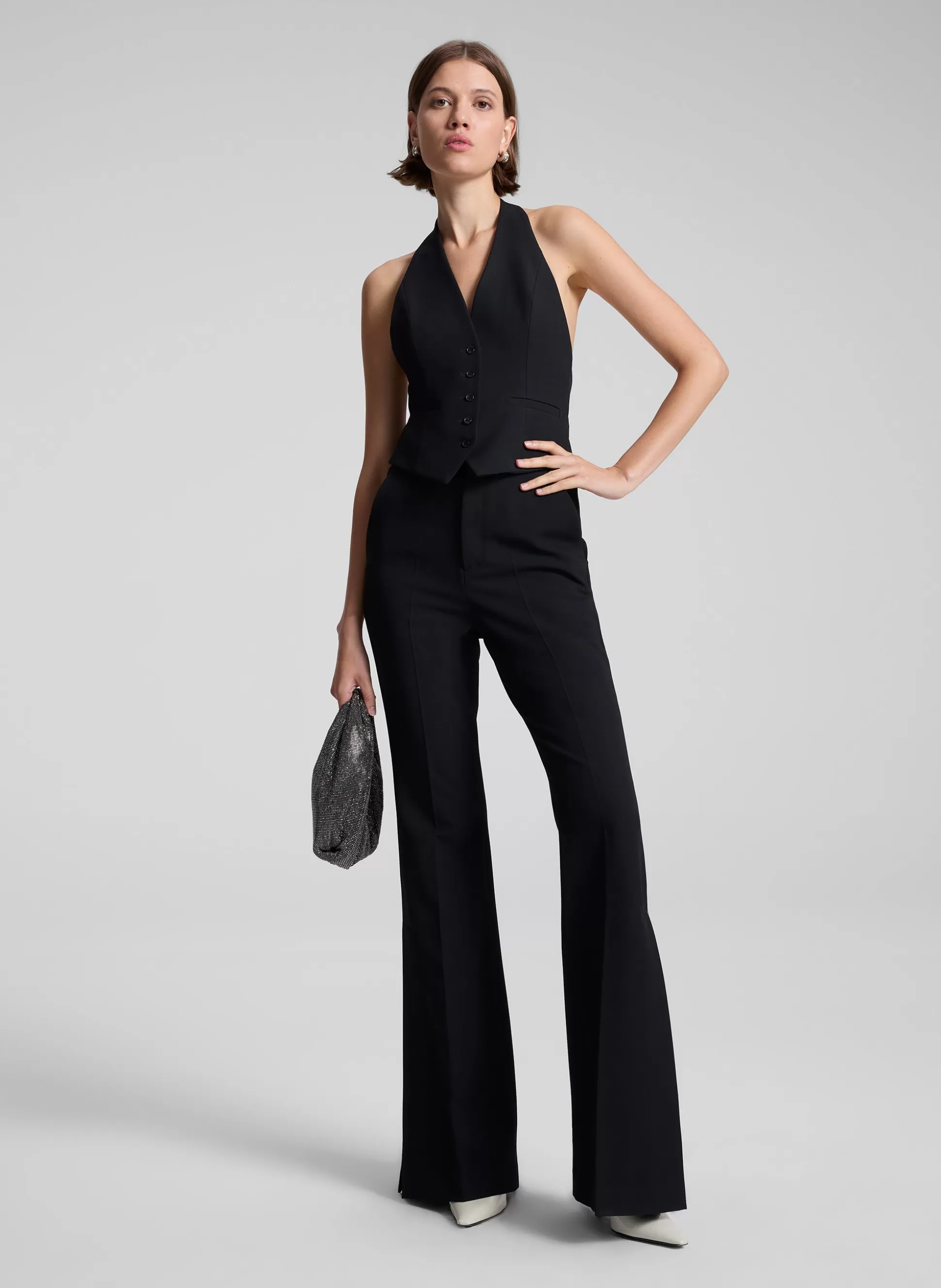 Jumpsuits>A.L.C. Woodson Tailored Jumpsuit Black